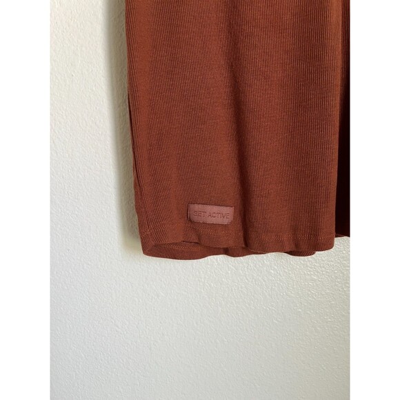 SET ACTIVE Ribbed Racerback Tank in Copper Size SMALL - Picture 3 of 5